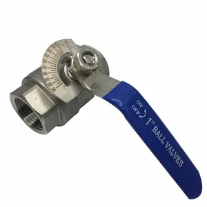 304 Stainless Steel Two-piece Internal Thread Ball Valve With Dial, 1000wog Control Valve thumbnail-3