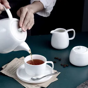 HoReCa Fine China Wholesale Plates Bowls Cups Platters Serve for 5 Stars Hotel Hotelware Supply thumbnail-3