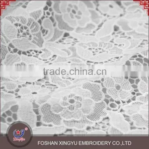 Fashion Promotional Custom New Wedding Net Dress Materials Embroidery Designs Fabric by the Yard thumbnail-2
