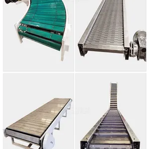 Plastic Chain Plate Conveyor Flat Top Chain Anti-Static Perforation Single Hinged Straight Stainless Steel Chain Conveyor System thumbnail-4