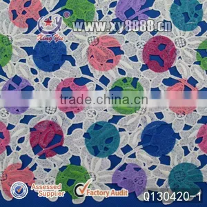 Crochet Printed Sewing Fabric Wholesale Lace thumbnail-1