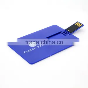Cheapest 2gb 4gb 8gb 16gb Blue Cerdit Card USB Flash Stick For Electronic Gifts thumbnail-1