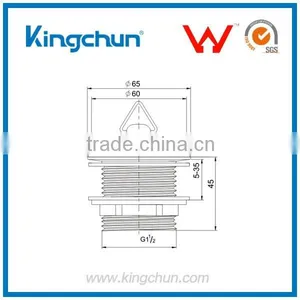 Watermark Western Style Chrome Plated Waste Basin Metal Plug Drain Sink Accessories(K245-M) thumbnail-2