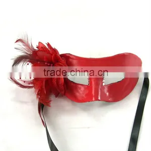 Leather Halloween Flower Masks For Lady Masks thumbnail-1