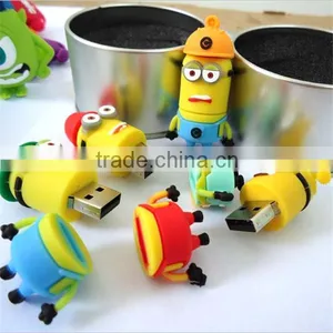 Promotional Gift Cute Mini Cartoon Character Usb Pendrive Usb Flash Drives Memory Stick With High Quality and Factory Price thumbnail-1