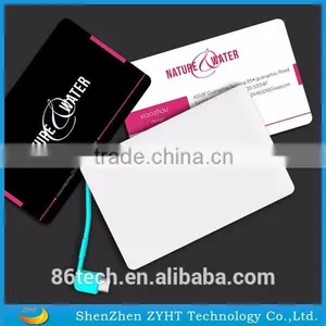 2106 New Product Ultra Slim Credit Card 2500mah Power Bank thumbnail-1
