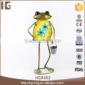 China Manufacturer Metal Frog 25x12x53CMH HG8483 Garden Decoration Made in China thumbnail-1