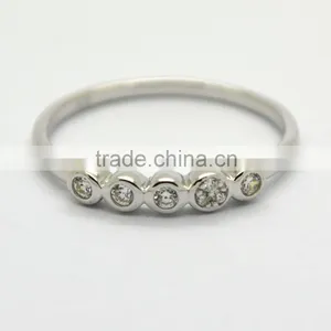 High End Fashion Women Jewelry cz Silver 925 Ring thumbnail-1
