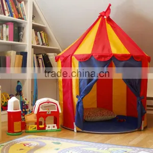 Children's Indoor Play House Outdoor Castle Tent Portable Baby Kids Folding Circus Tent thumbnail-3