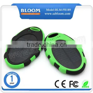 Hot New Products Waterproof Best Solar Power Bank ,dual Usb Port 5000mah Best Solar Power Bank thumbnail-5