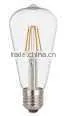 Factory Supplier CC Driver ST64 Led Lamp 4W 5W Available E27/B22 Base No Flicker 360degree CE RoHS ST64 Led Filament Lights thumbnail-1