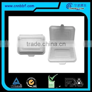 Dispostable Cornstarch Lunch Boxes White Color thumbnail-1