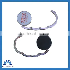 High-quality Promotion Custom-printing Table Top Foldable Purse Hanger thumbnail-1