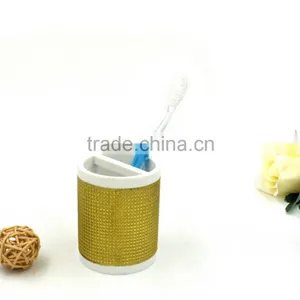 Golden Painting Polyresin Bathroom Accessories Set for Bathroom thumbnail-5