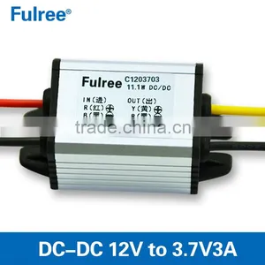 Aluminum Alloy Shell 12v6.7-22v to 3.7v Dc-dc Step Down Converter, 3.7v dc dc Car Power Supply Module thumbnail-1
