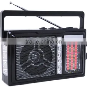 AM/FM/SW1-9 11 Band With Light Rechargeable Battery Portable Radio thumbnail-1