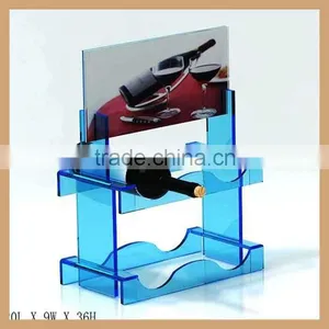 Assorted Color Acrylic Wine Display Rack,plexiglass Wine Bottle Rack thumbnail-4
