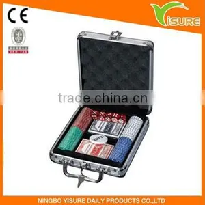 2 Full Decs of Playing Card 100pcs Color Wager Chips Plastic Poker Chips Set For Casino thumbnail-1