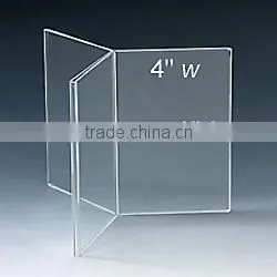 Acrylic L Shape T Shape A5 Menu Holder Card Holder for Wedding thumbnail-3