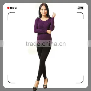 2015 Beautiful Seamless Long Sleeve Shirt With Jacquard thumbnail-3