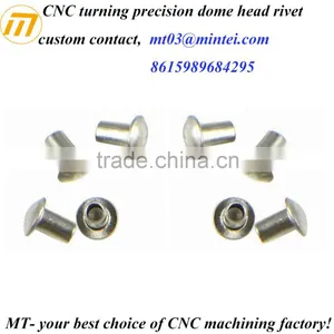 Dongguan Factory Custom CNC Turning Stainless Steel Dome Rivet thumbnail-1