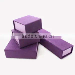 Custom Purple Recycled Cardboard Jewelry Box Ring Box thumbnail-5