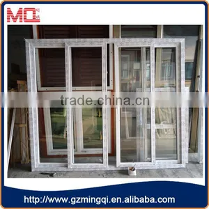 PVC White Frame Four Panel Sliding Glass Balcony Door thumbnail-1