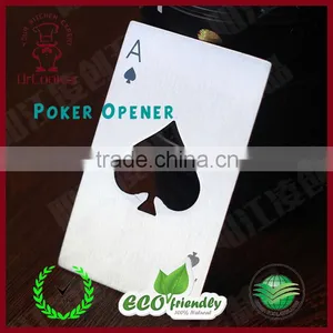 Credit Card Size Casino Poker Shaped Bottle Opener thumbnail-1