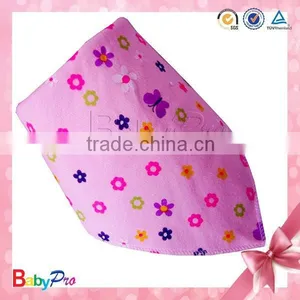 2015 Hot Sale Promotional Pink Color Bandana Baby Headbands Baby Bandana Bibs thumbnail-1