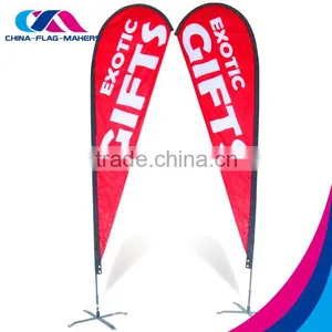 Cheap Teardrop Roadside Beach Flag and Banner,teardrop Banner Custom thumbnail-4