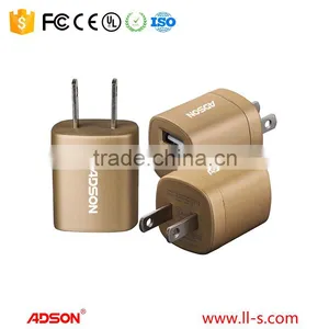 Gold 5V-1A Travel Usb Charger Travel Charger Adapter Universal Travel Charger thumbnail-1
