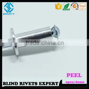 HOT SELLING OPEN END MANUFACTURER ALU/ST POP PEEL TYPE RIVETS thumbnail-5