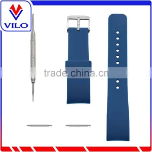 Blue Smart Watch Bracelet Silicon Watch Band /Leather Strap Wristband For SAMSUNG GEAR S R750 thumbnail-3