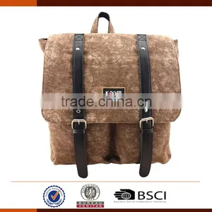Vintage Style Unisex Korean Fashion Casual Laptop Backpack thumbnail-1