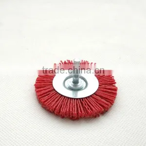 Nylon Wire Wheel Brushes With Shank,diameter 75mm or 3" thumbnail-1