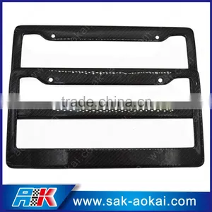 Real Carbon Fiber Car Plate Frame US Standard License thumbnail-4