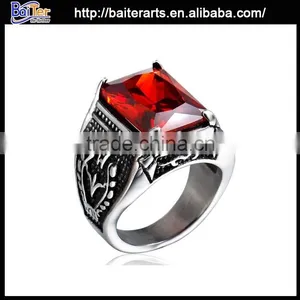 Jewelry One Big Stone Ring Stainless Steel One Stone Ring Designs thumbnail-4