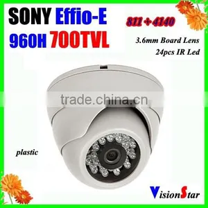 700TVL 1/3"Sony Super 960h Ccd Effio-e CXD4140gg Day/night With OSD Menu Small Dome Camera thumbnail-1