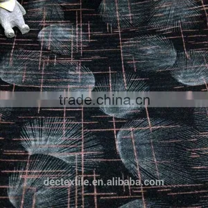 Waterproof Check Design Spray Printed Flocking Fabric for Garments thumbnail-1