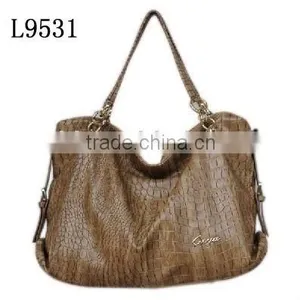 Newest PU Fashion Lady Crocodile Handbag thumbnail-1