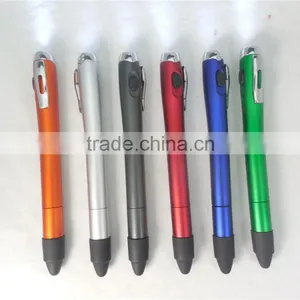 5 in 1 Multi Function Screwdriver Led Light Touch Plastic Ballpoint Pen thumbnail-3