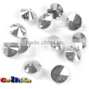 18L(11.4mm Mix Color Acrylic Cut Culet Back Fashion Rhinestone Crystal Button Stylish Bag Garment Shoe #FLN012-18L(Mix-s) thumbnail-4