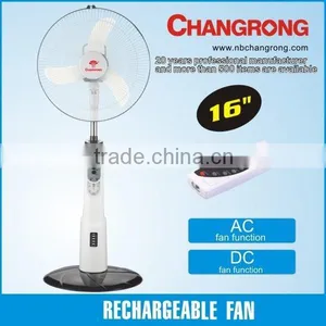 16'' Battery Backup Solar Stand Fan Strong Wind Fan Quality Choice thumbnail-1