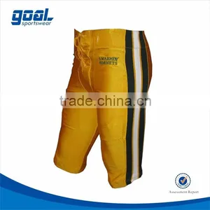 High Quality Polyester Spandex Standard Fit Customized Stripe Sublimation American Football Pants thumbnail-1