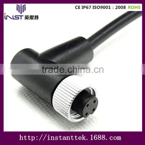 INST M12 90 Degree 4pin Waterproof Connector thumbnail-3
