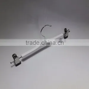 White Print Logo Hangers for Clothes Fashion Wood Hangers White Custom Printed LOGO Plywood / Laminated Wooden Clothes Hanger thumbnail-3