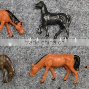 Miniature Plastic Model Animal for HO Scale, 1/87 Scale Resin Plastic Artificial Model Horse thumbnail-4