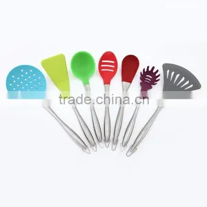 2015 New Product Stainless Steel Silicone Kitchen Utensil Set thumbnail-1