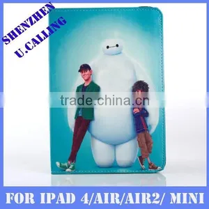 Baymax Leather Cover For IPad Mini, For IPad Mini Cartoon Baymax Leather Cover thumbnail-4