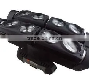 Hot Sale Pro 8PCS 12W RGBW 4in1 Small Spider LED Moving Head Light for Stage Lighting thumbnail-5